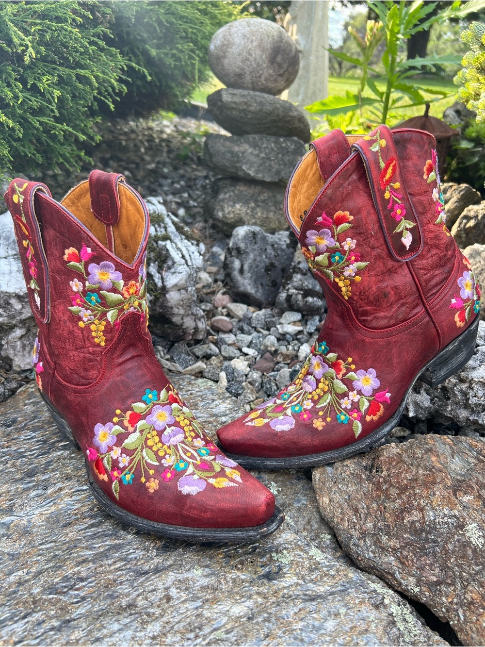 Price firm- Old Gringo 8 B Sora Floral Western Cowboy Boots